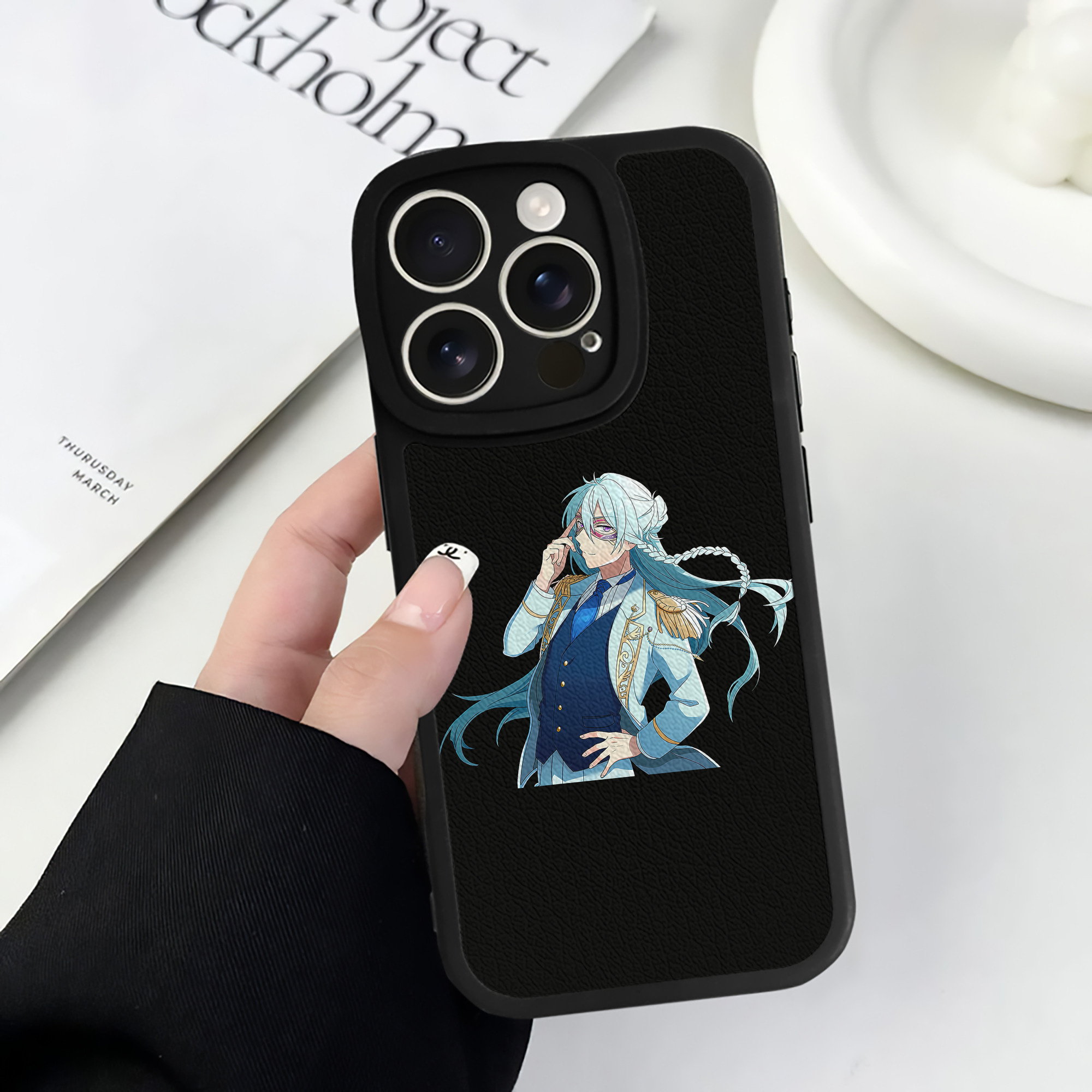 （画像用） あんさんぶるスターズ! Ensemble Stars 【iPhone 16シリーズ対応】シリコンスマホケース（レザー調） 材質：シリコン